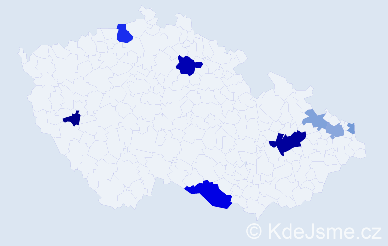 Příjmení: 'Rudorfer', počet výskytů 18 v celé ČR