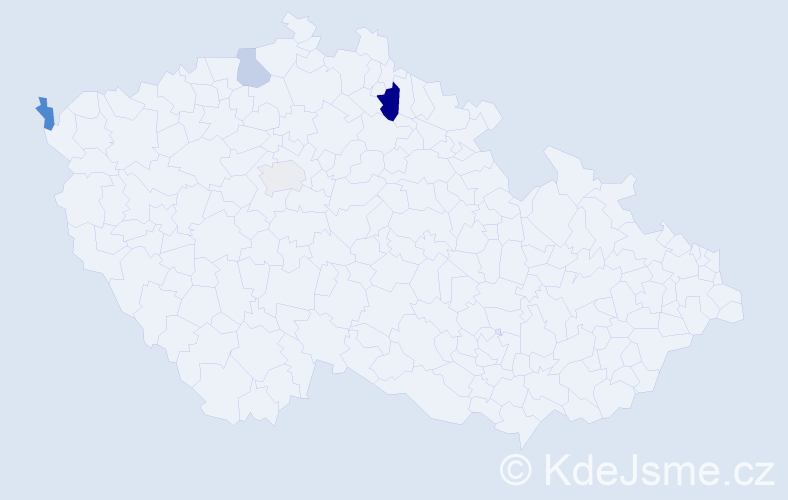 Příjmení: 'Kieuová', počet výskytů 6 v celé ČR