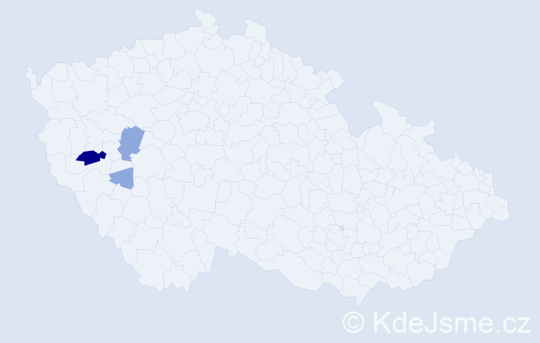 Příjmení: 'Cusca', počet výskytů 8 v celé ČR