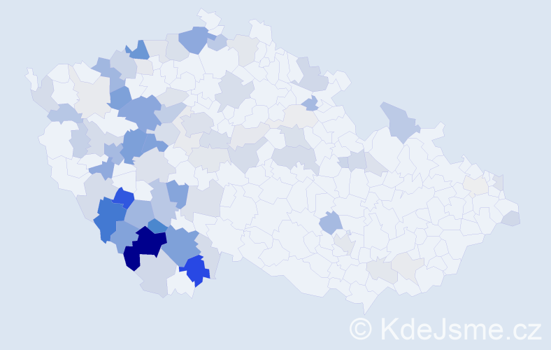 Příjmení: 'Reindlová', počet výskytů 251 v celé ČR