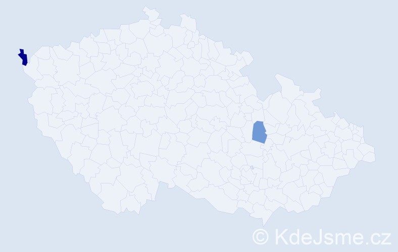 Příjmení: 'Turian', počet výskytů 3 v celé ČR