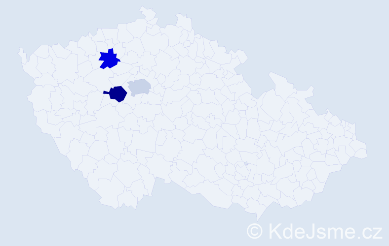 Příjmení: 'Kintner', počet výskytů 8 v celé ČR