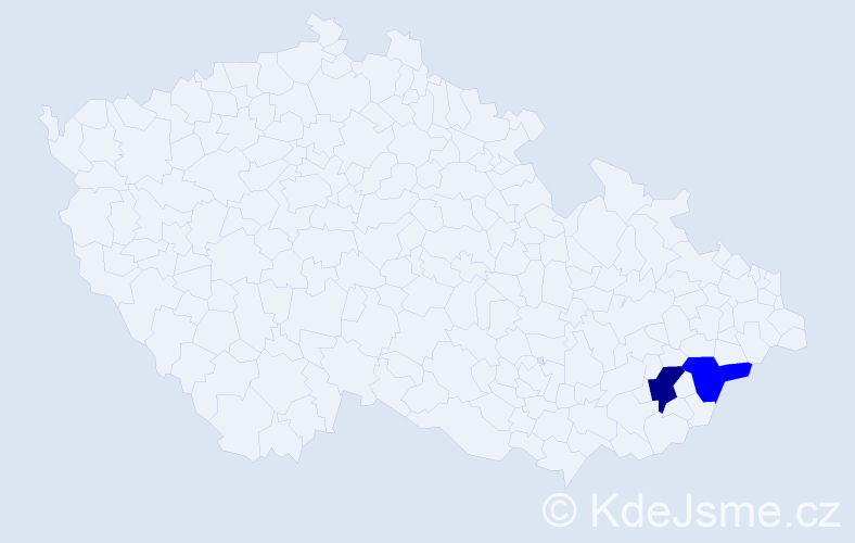 Příjmení: 'Retyk', počet výskytů 3 v celé ČR