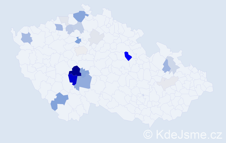 Příjmení: 'Trpková', počet výskytů 56 v celé ČR