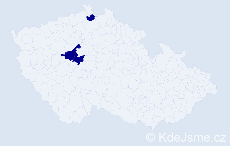 Příjmení: 'Znamirowski', počet výskytů 3 v celé ČR