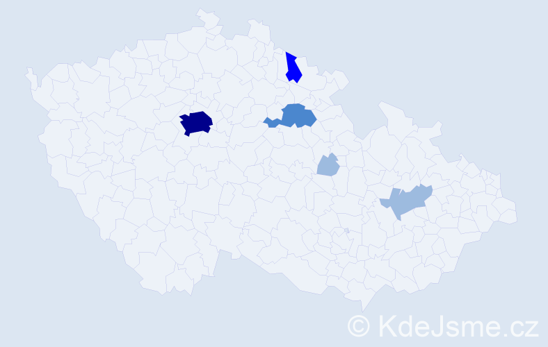 Příjmení: 'Greer', počet výskytů 11 v celé ČR