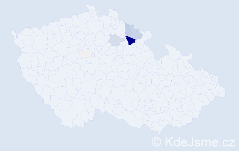 Příjmení: 'Brentner', počet výskytů 15 v celé ČR