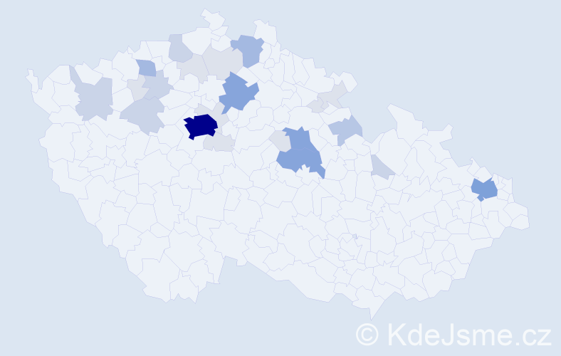 Příjmení: 'Morchová', počet výskytů 80 v celé ČR