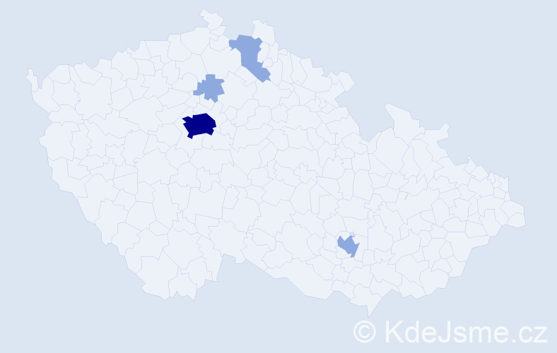 Příjmení: 'Furd', počet výskytů 9 v celé ČR