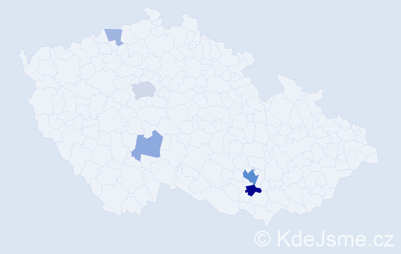 Příjmení: 'Rotnáglová', počet výskytů 14 v celé ČR