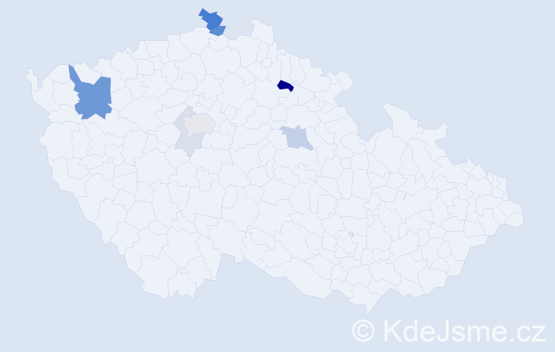 Příjmení: 'Plha', počet výskytů 21 v celé ČR