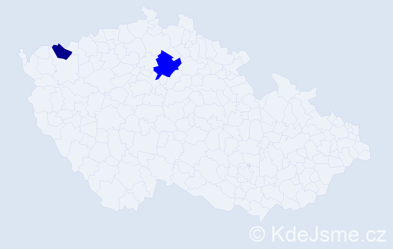 Příjmení: 'Farkalinová', počet výskytů 3 v celé ČR