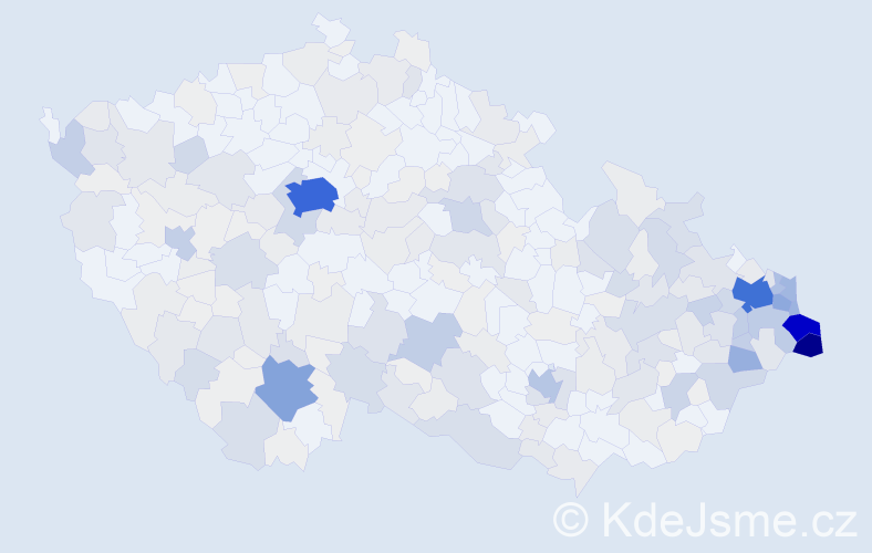 Příjmení: 'Kantorová', počet výskytů 1353 v celé ČR