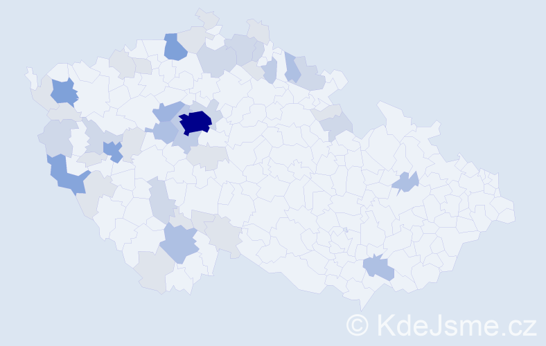 Příjmení: 'Pauer', počet výskytů 126 v celé ČR