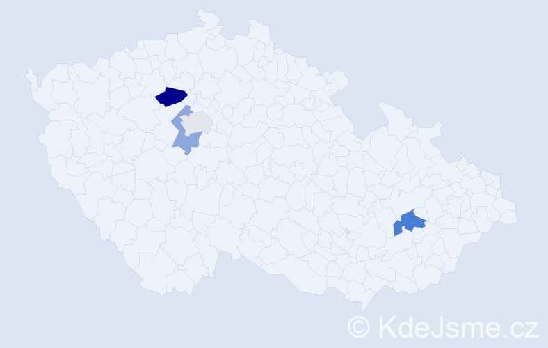 Příjmení: 'Rosiak', počet výskytů 6 v celé ČR
