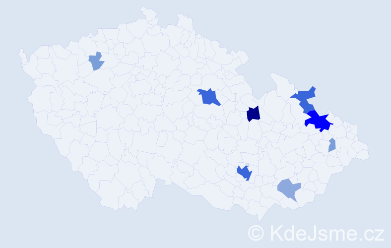 Příjmení: 'Launer', počet výskytů 29 v celé ČR
