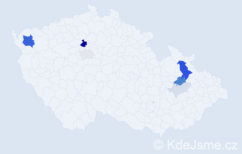Příjmení: 'Putyra', počet výskytů 22 v celé ČR