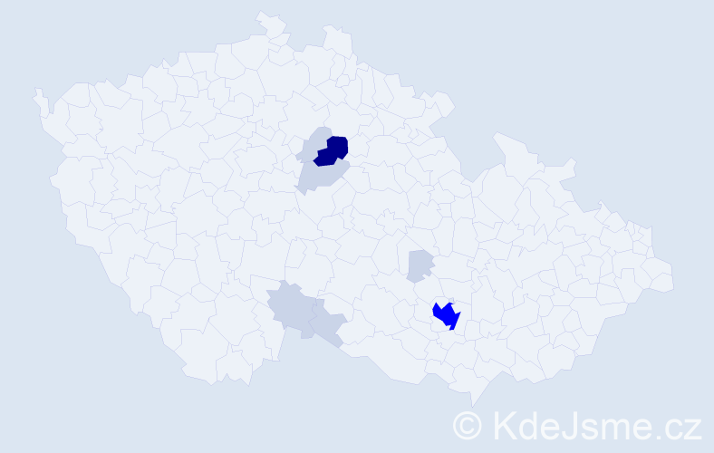 Příjmení: 'Pilerová', počet výskytů 28 v celé ČR