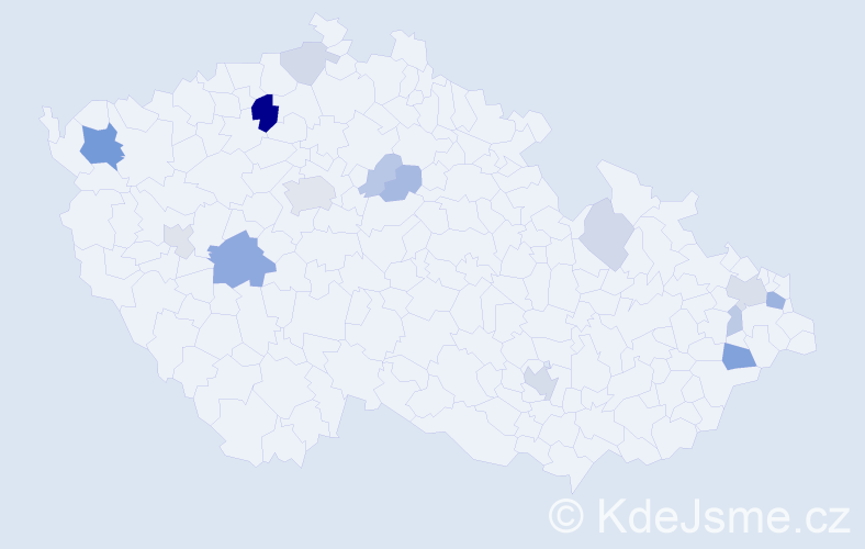 Příjmení: 'Oršulová', počet výskytů 35 v celé ČR