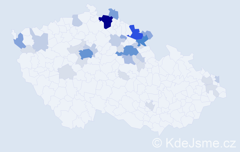 Příjmení: 'Manychová', počet výskytů 109 v celé ČR