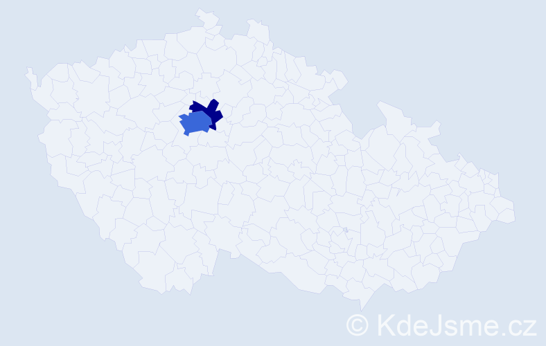 Příjmení: 'Gollerová', počet výskytů 12 v celé ČR