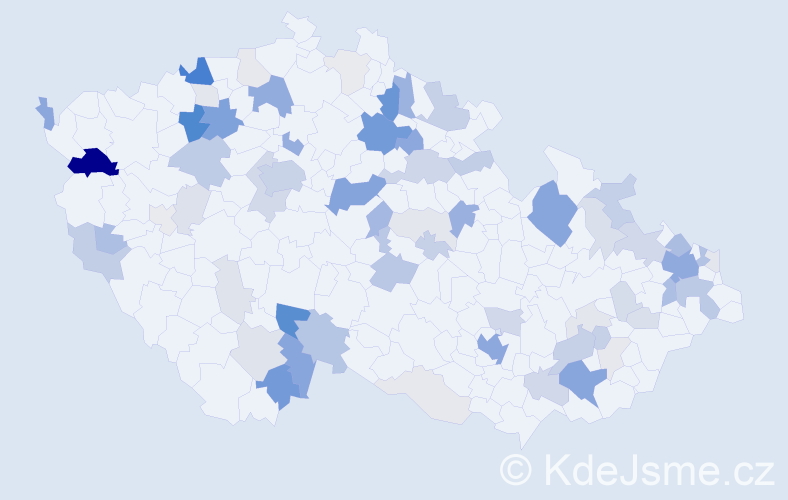 Příjmení: 'Tomiová', počet výskytů 248 v celé ČR