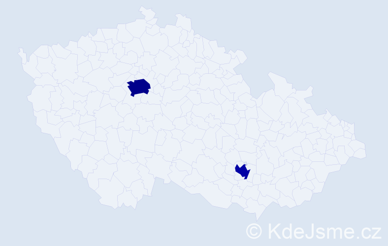 Příjmení: 'Kruglov', počet výskytů 8 v celé ČR