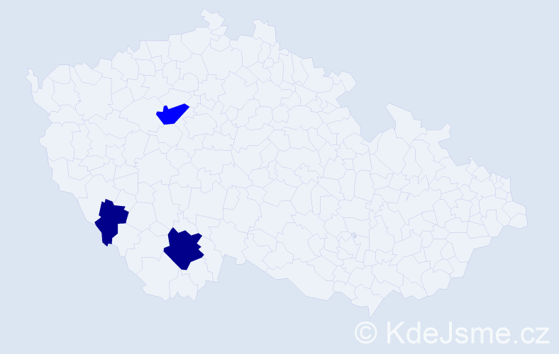 Příjmení: 'Kampoš', počet výskytů 5 v celé ČR