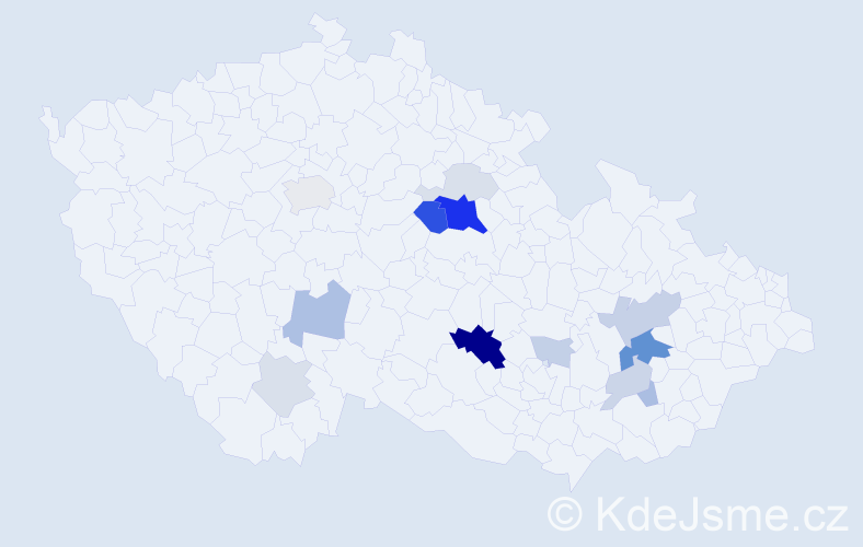 Příjmení: 'Bibrová', počet výskytů 40 v celé ČR