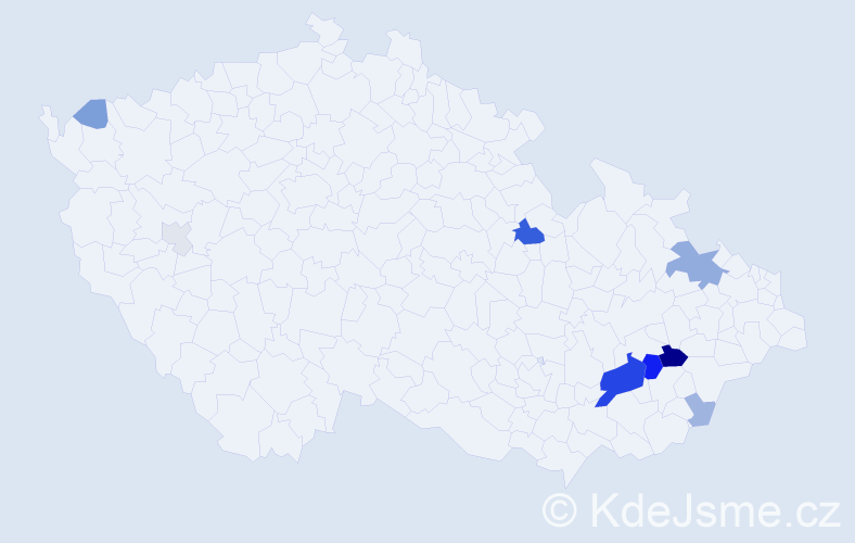 Příjmení: 'Reger', počet výskytů 30 v celé ČR