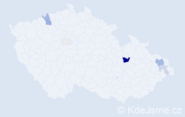 Příjmení: 'Kocembová', počet výskytů 14 v celé ČR
