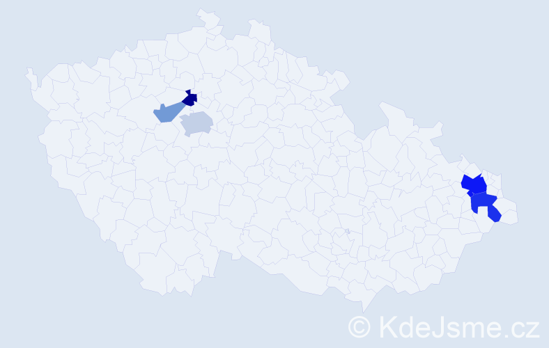 Příjmení: 'Bandola', počet výskytů 11 v celé ČR
