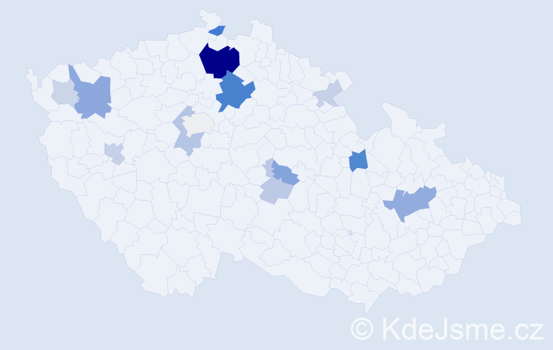 Příjmení: 'Flusek', počet výskytů 41 v celé ČR
