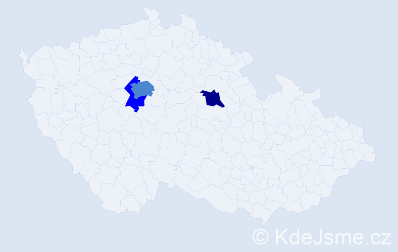 Příjmení: 'Makovič', počet výskytů 6 v celé ČR
