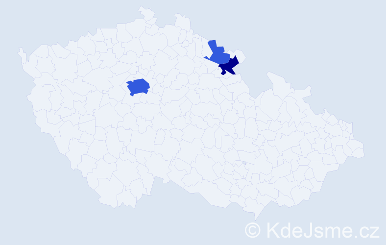 Příjmení: 'Křechová', počet výskytů 11 v celé ČR