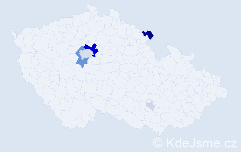 Příjmení: 'Farag', počet výskytů 10 v celé ČR