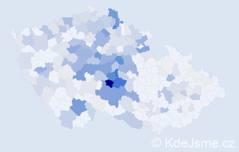 Příjmení: 'Jirák', počet výskytů 1035 v celé ČR