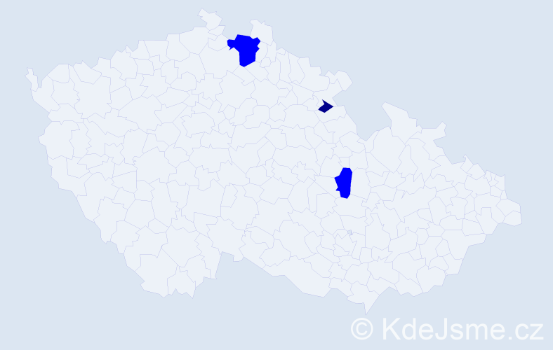 Příjmení: 'Rybinová', počet výskytů 4 v celé ČR