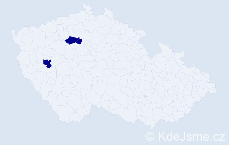 Příjmení: 'Veselyak', počet výskytů 3 v celé ČR