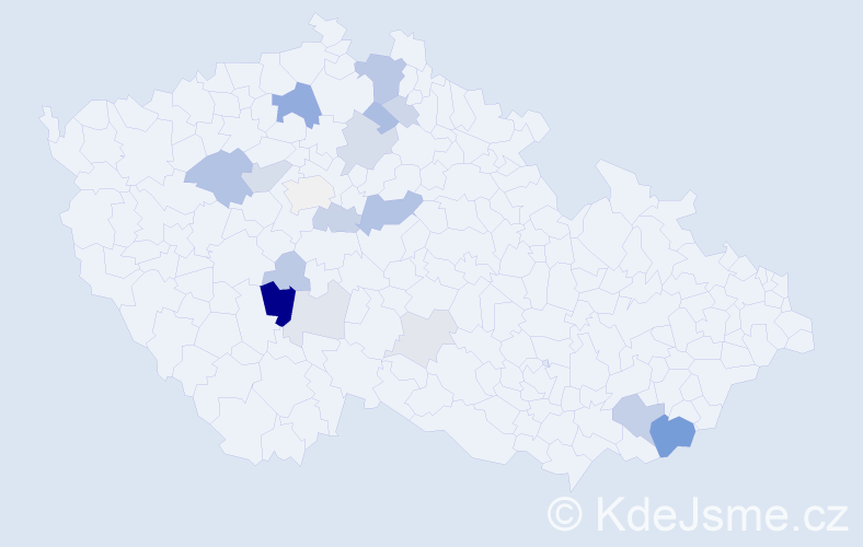 Příjmení: 'Smrtka', počet výskytů 47 v celé ČR