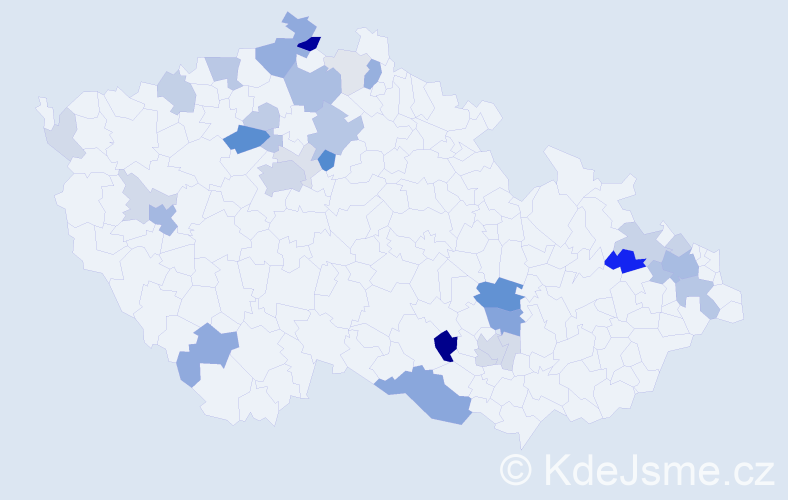 Příjmení: 'Gros', počet výskytů 104 v celé ČR