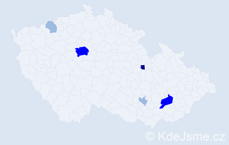 Příjmení: 'Mehl', počet výskytů 12 v celé ČR