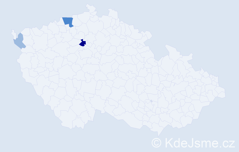 Příjmení: 'Rapprichová', počet výskytů 7 v celé ČR