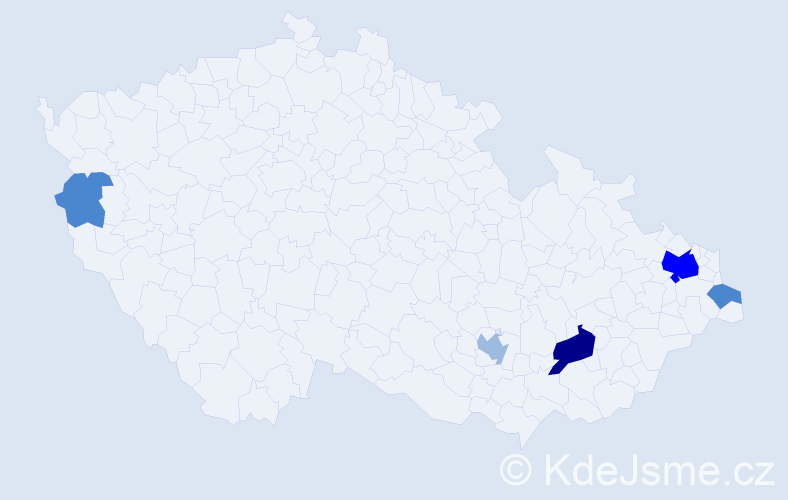 Příjmení: 'Timanová', počet výskytů 12 v celé ČR