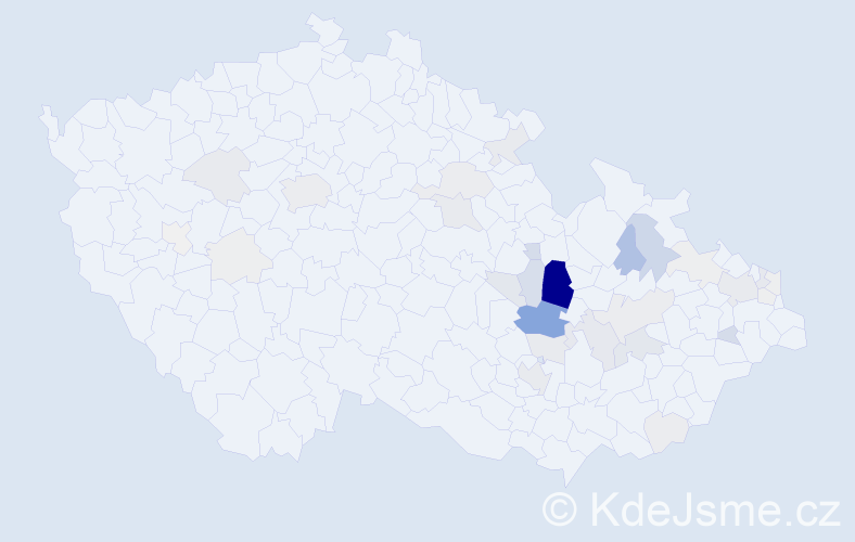 Příjmení: 'Nárožná', počet výskytů 143 v celé ČR