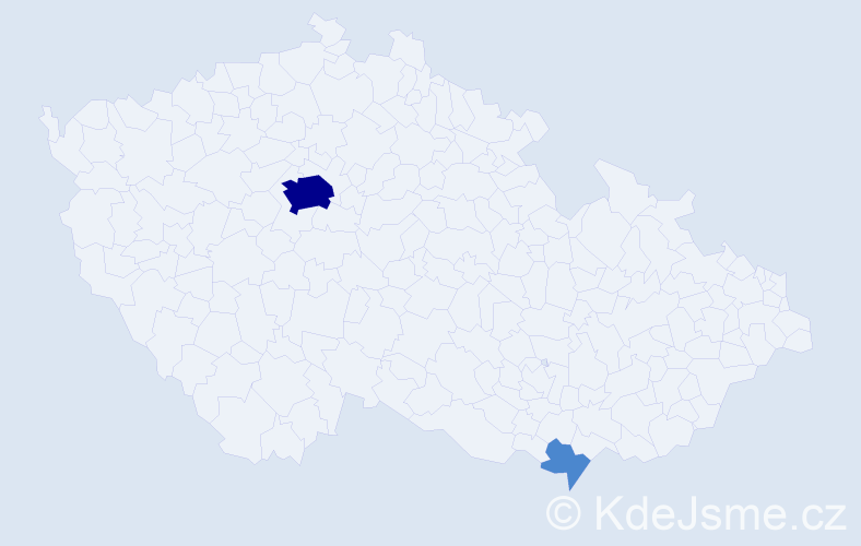 Příjmení: 'Geško', počet výskytů 4 v celé ČR