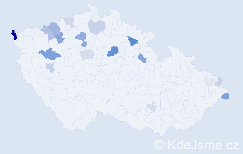 Příjmení: 'Červeňanská', počet výskytů 31 v celé ČR