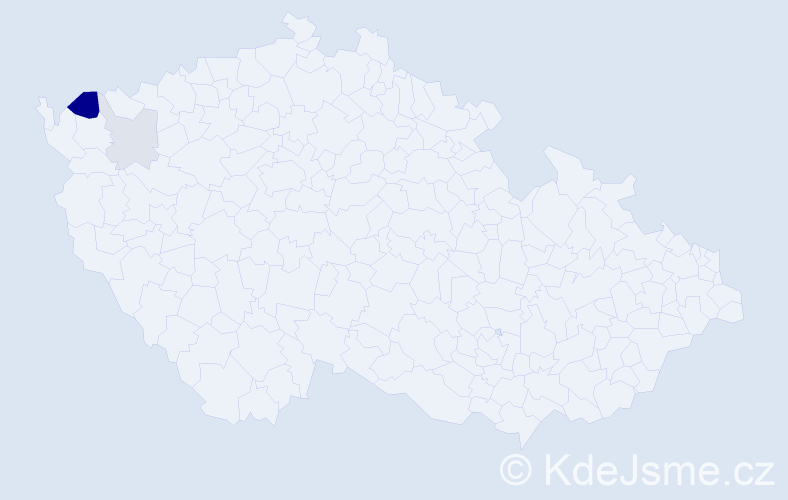 Příjmení: 'Mohnert', počet výskytů 6 v celé ČR
