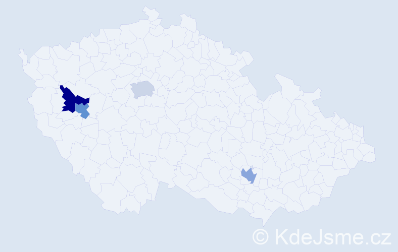 Příjmení: 'Malinčáková', počet výskytů 4 v celé ČR