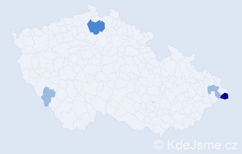 Příjmení: 'Karcz', počet výskytů 8 v celé ČR